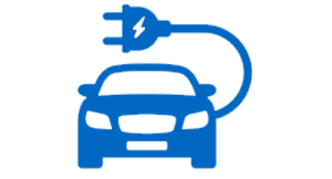 Electric Car towing icon car on flatbed tow truck Metropolitan Towing Clinton Maryland